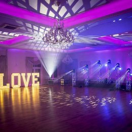 Hocus-Pocus - Dekoracja światłem, napis LOVE, taniec w chmurach, budka - Dekoracje świetlne