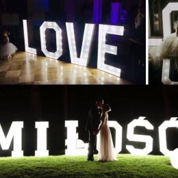 happyevent24 Napis Love - Dekoracje świetlne