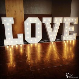 Napis LOVE 120cm + Fotobudka  - Dekoracje świetlne