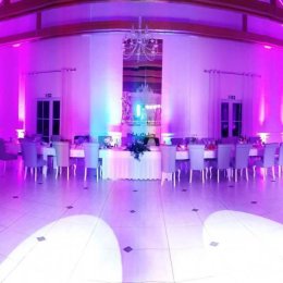 Świetlna dekoracja sali weselnej - Dekoracje świetlne