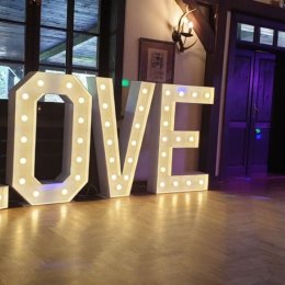 D&G Gold Party Napis LOVE - Dekoracje świetlne