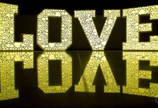 Napis LOVE vision-events