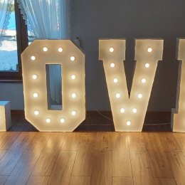 Napisy LOVE / Fotolustro / Bańki mydlane - Projekt Party - Dekoracje świetlne