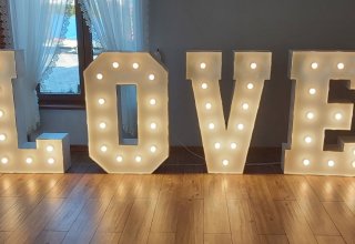 Napisy LOVE / Fotolustro / Bańki mydlane - Projekt Party