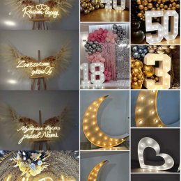 Klasykiem do Ślubu Napis Love - Dekoracje świetlne