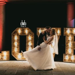 Napis Love Kacper - Dekoracje świetlne