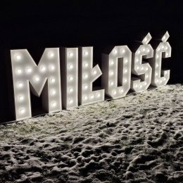 ERIS - Napis MIŁOŚĆ oraz LOVE - Dekoracje świetlne