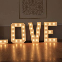 Napis LOVE ENJOY - Dekoracje świetlne