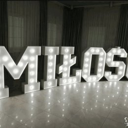 Świecący świetlny napis  MIŁOŚĆ love - Dekoracje świetlne