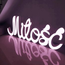 Ażurowy Napis LOVE / Napis MIŁOŚĆ - Dekoracje świetlne