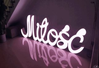 Ażurowy Napis LOVE / Napis MIŁOŚĆ