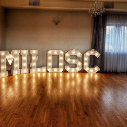 MIŁOŚĆ LOVE wielkie napisy na wesele !!! zamów już dziś - Dekoracje świetlne