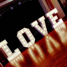 Świecący napis LOVE - Świecące Love - 125cm - Styl Retro! Hit Sezonu!! - Dekoracje świetlne