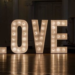 NAPIS LOVE+ INNE ATRAKCJE - Dekoracje świetlne