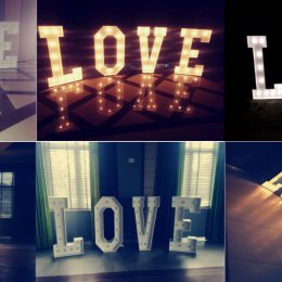 napis love 120cm - Dekoracje świetlne