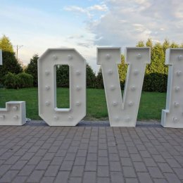 Napis, litery LOVE na ślub, wesele lub inne okazje - Dekoracje świetlne