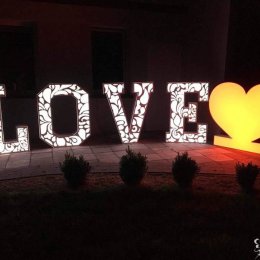 Pat-Deco Wynajem Dekoracji LOVE, MIŁOŚĆ - Dekoracje świetlne