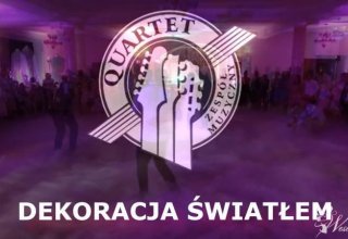 Dekoracja Światłem - ciężki dym na Pierwszy Taniec