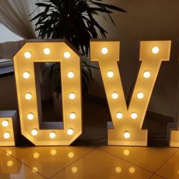 Napis LOVE 1 m i 1,40 m!!!  Największy w okolicy! - Dekoracje świetlne