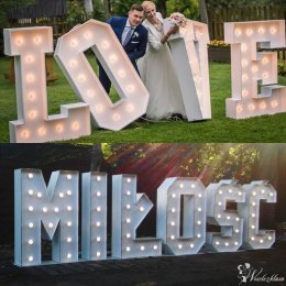 NAPIS LED MIŁOŚĆ NAPIS LOVE - Dekoracje świetlne