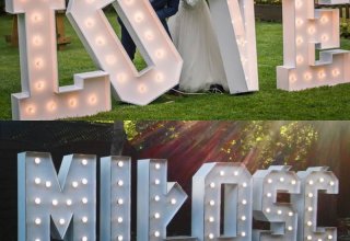 NAPIS LED MIŁOŚĆ NAPIS LOVE