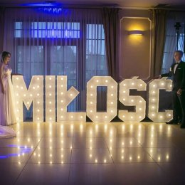 Napis led MIŁOŚĆ - Dekoracje świetlne