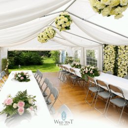 Wypożyczalnia namiotów Pełne wyposażenie Parkiet taneczny Dekoracje - Wynajem namiotów