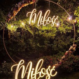 Napisy podświetlane - neon,  ledon, miłosć, better together - Dekoracje świetlne