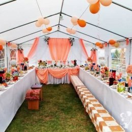 Namiot weseleny, ślub, komunia, Katering, Imprezy, 5x6 5x8 5x10 - Wynajem namiotów