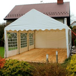 Wynajem namiotów weselnych ⭐️ Stoły, krzesła, DREWNIANA podłoga ⭐️ - Wynajem namiotów