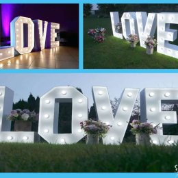 Duży Napis LOVE HIT Niskie Ceny!!! - Dekoracje świetlne