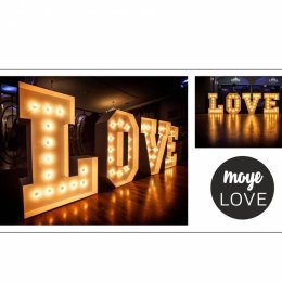 Moya Napis LOVE i MIŁOŚĆ - Dekoracje świetlne