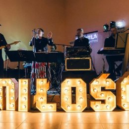 Rustykalny podświetlany Napis 3D litery MIŁOŚĆ LOVE wesele ślub LED - Dekoracje świetlne