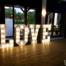 Napis LOVE | Miłość | SERCE Led | Zespół Muzyczny | - firma Blaster - Dekoracje świetlne