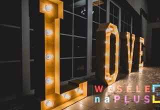Napis LOVE Duży 120cm Rustykalny Litery Love Wesele