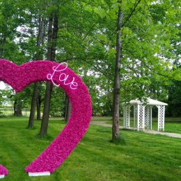 🌷Ścianki kwiatowe🌷/🌺Serce kwiatowe XL🌺/napis I♥️YOU/ efekt NEON - Dekoracje świetlne