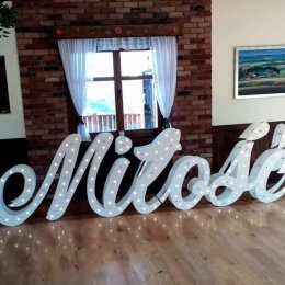 Napis Miłość! Nowość - Dekoracje świetlne