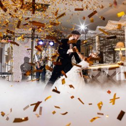 Dekoracja Światłem -Ciężki Dym Fontanny iskier - Napisy Miłość Love - Dekoracje świetlne