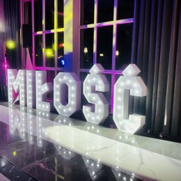 Napis MIŁOŚĆ, rustykalny lub glamour - Dekoracje świetlne