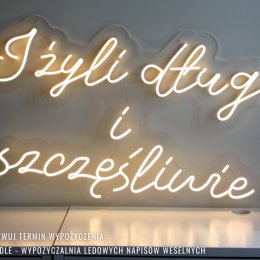 Napisy ledowe (ledony) na ściankę do wypożyczenia - Dekoracje świetlne