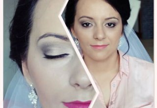 wizaż ,make-up, makijaż ślubny-Selective