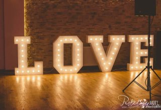Podświetlany napis LOVE 1,1m