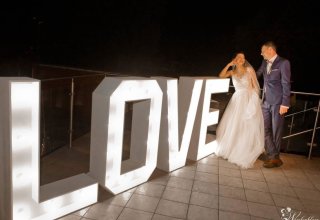 Napis LOVE duży XXL 120 cm wesele - transport