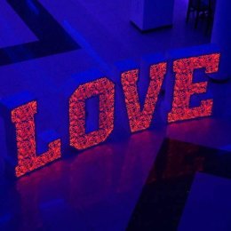 Prześliczny, Ogromny, Ażurowy napis LOVE, FOTOBUDKA FOTOFUN - Dekoracje świetlne