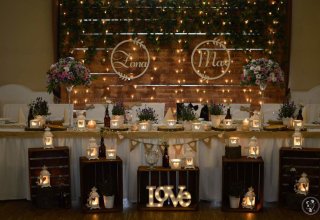 Dekoracje weselne Aga-Decor LOVE MIŁOŚĆ LED dekoracja światłem