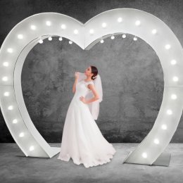 Duże serce ledowe - Dekoracje świetlne
