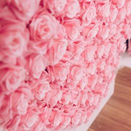 Napis kwiatowy - Dekoracje świetlne