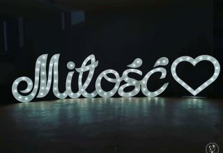 Napis Miłość. Wynajem na wesele, ślub, chrzciny.