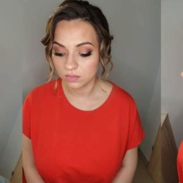 Salon Fryzjerski Diamond: fryzura / upięcie  - Makijaż ślubny