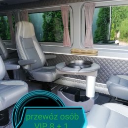 Wynajem busa VIP 8+1, przewóz gości, wesela, kawalerskie i panieńskie - Wynajem busów